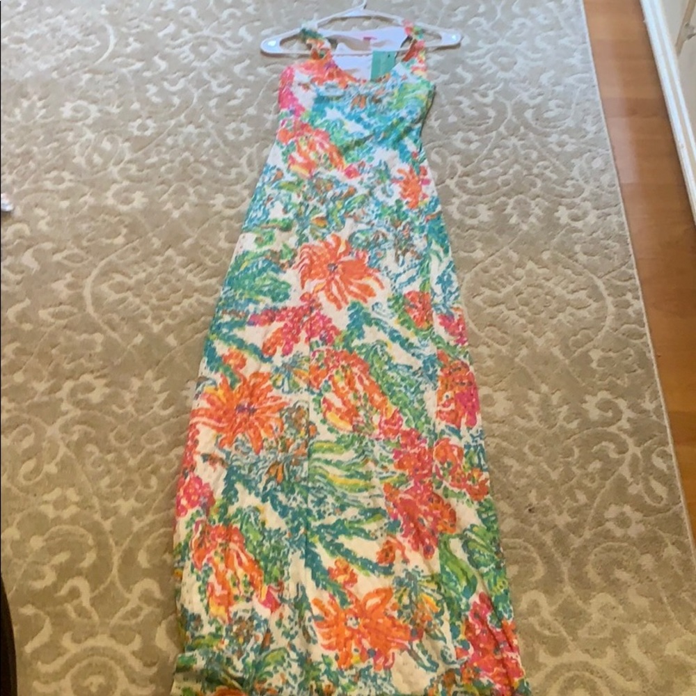 Lilly Pulitzer full length crochet dress